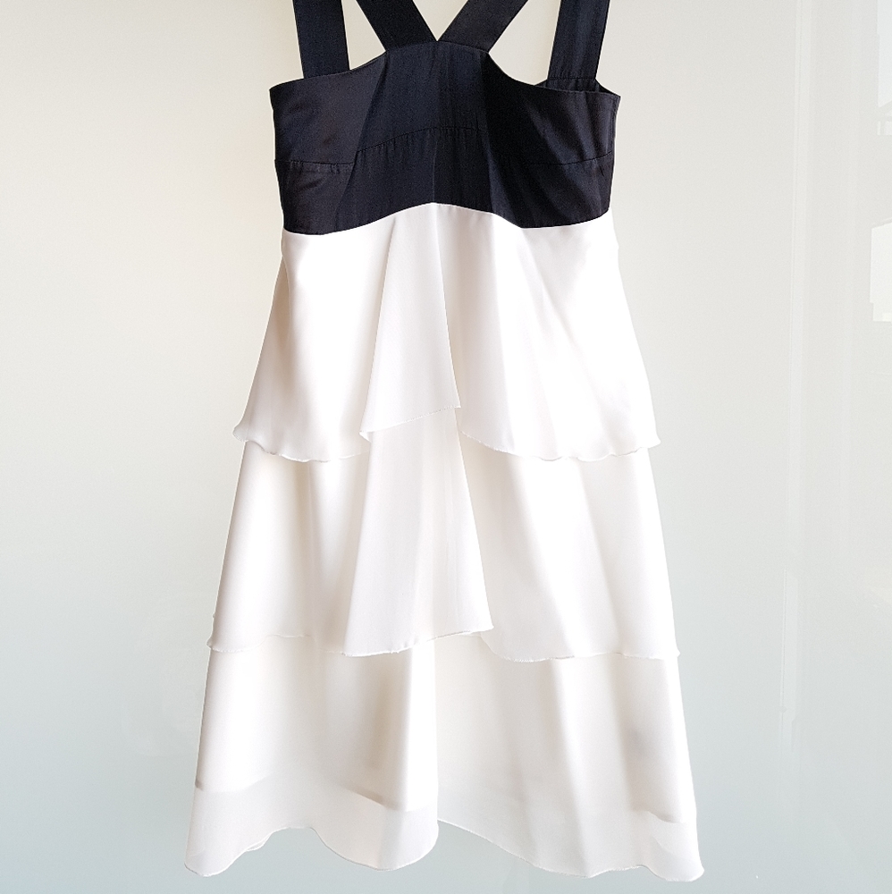 BEDO mini layered two tone dress